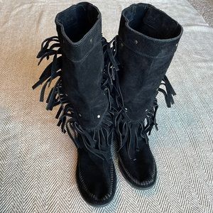 Minnetonka Fringe Boots